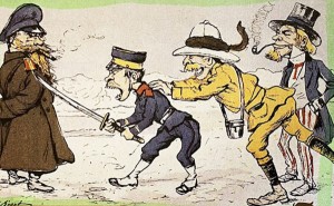 日露戦争のイラスト